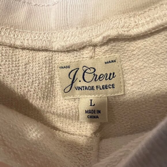J. Crew Vintage Fleece Cotton Terry Jogger Pant with Single Stripe L Lounge - Picture 4 of 6